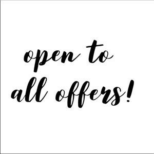 Open to all offers!